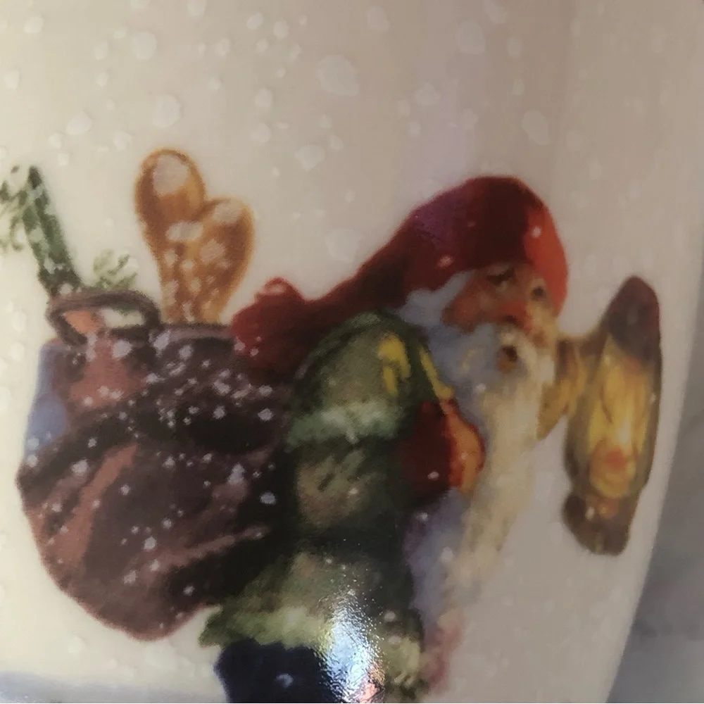 Williams Sonoma Nordic Santa Elf Stoneware Mug